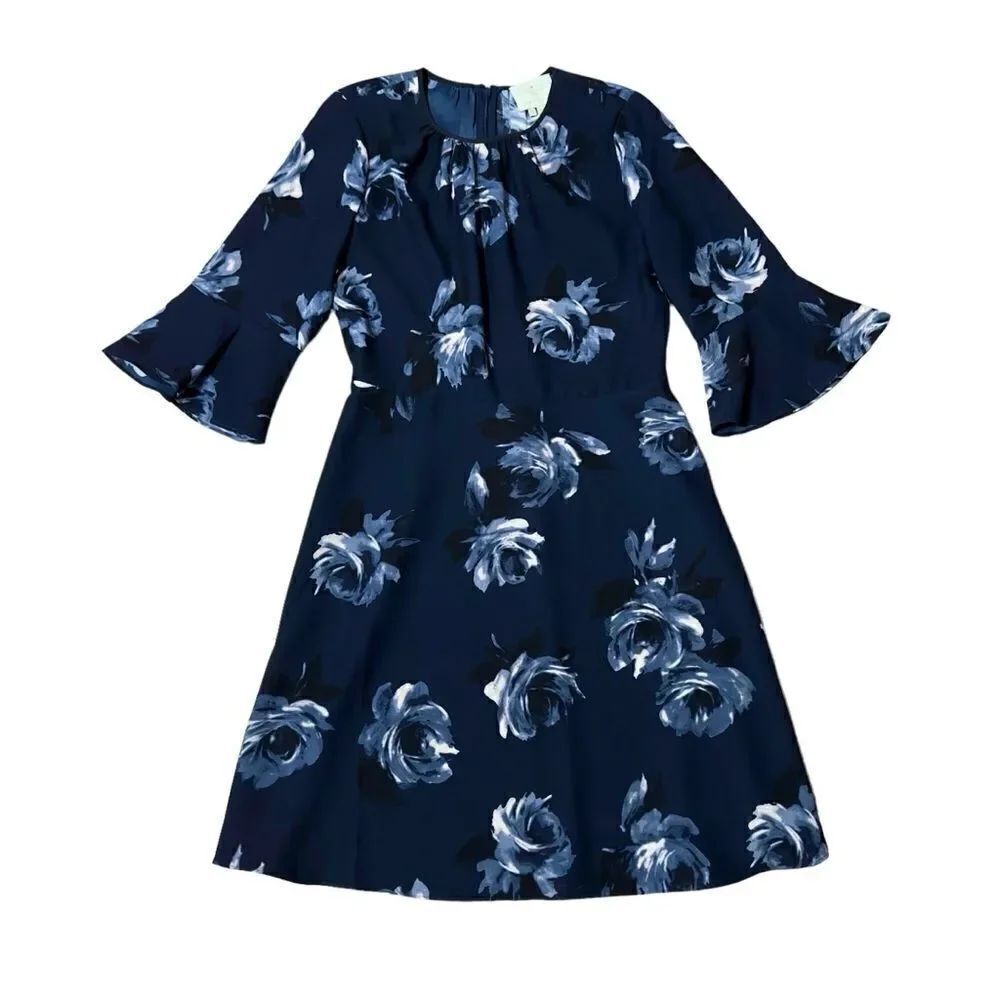 Kate Spade Navy Floral Dress Size 6